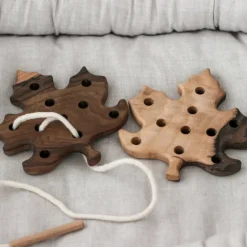 Wooden Lacing Leaf