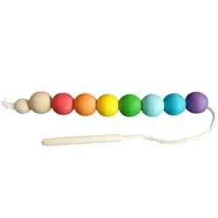 Wooden Lacing Toy - Rainbow