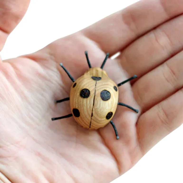 Wooden Ladybug
