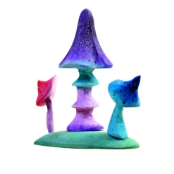 Wooden Magic Mushroom Set