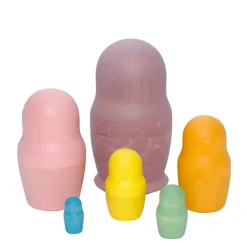Wooden Matryoshka Set - Pastel