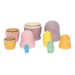 Wooden Matryoshka Set - Pastel