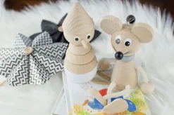 Wooden Mouse On Spring Toy - Huey