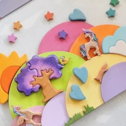 Wooden Oak Tree - Purple