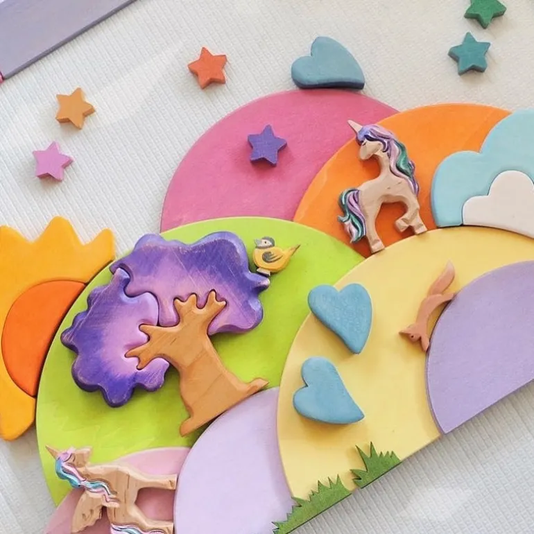 Wooden Oak Tree - Purple