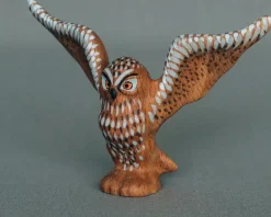 Wooden Owl - Flying