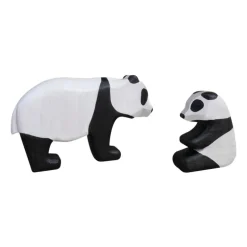 Wooden Panda Bear Set