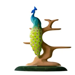 Wooden Peacock