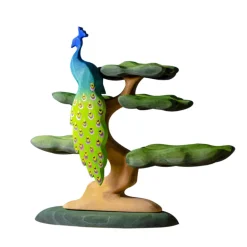 Wooden Peacock