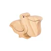 Wooden Pelican Figure