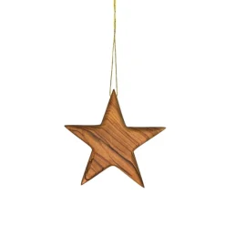 Wooden Personalised Christmas Ornament - Star