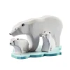 Wooden Polar Bear Set - Mum & Two Cubs