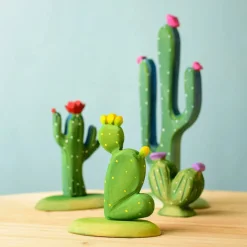 Wooden Prickly Pear Cactus