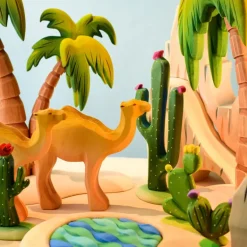 Wooden Prickly Pear Cactus