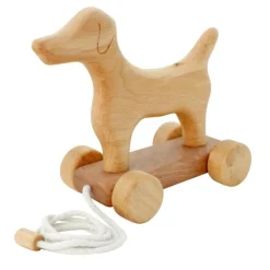Wooden Pull Along Dog