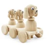 Wooden Pull Along Dog Family