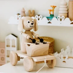 Wooden Pull Along Dog With Xylophone - Margot