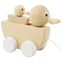 Wooden Pull Along Duck With Duckling - Gretel