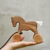 Wooden Pull Along Horse