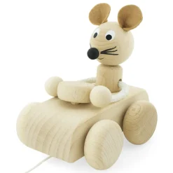 Wooden Pull Along Mouse - Albert