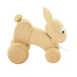 Wooden Pull Along Rabbit - Luna