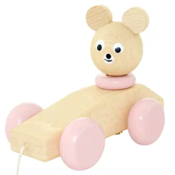 Wooden Pull Along Toy Bear - Helena