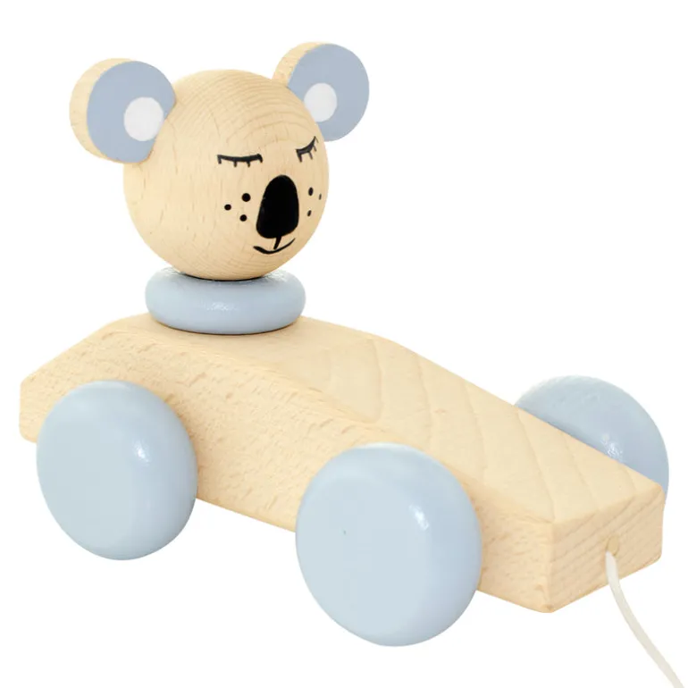 Wooden Pull Along Toy Koala - Neville