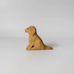 Wooden Puppy Sitting