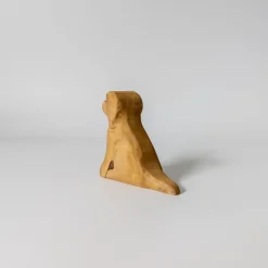 Wooden Puppy Sitting