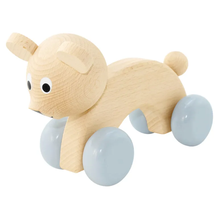 Wooden Push Along Bear - Morrisey
