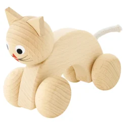 Wooden Push Along Cat - Kitty