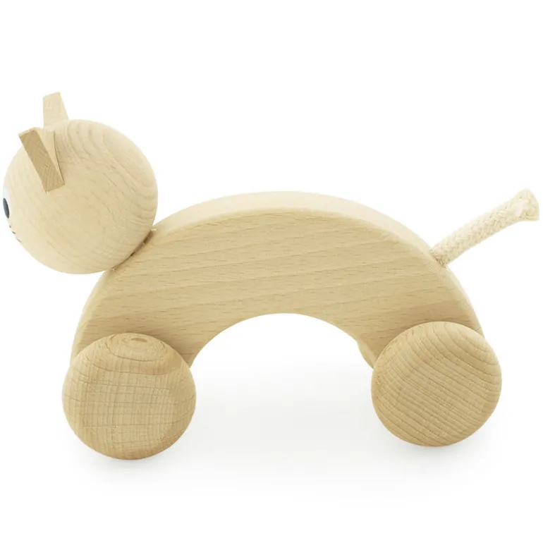 Wooden Push Along Cat - Kitty