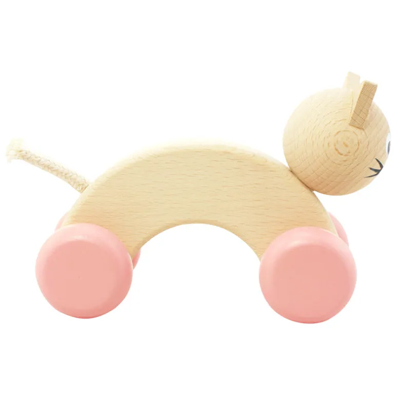 Wooden Push Along Cat - Lilly