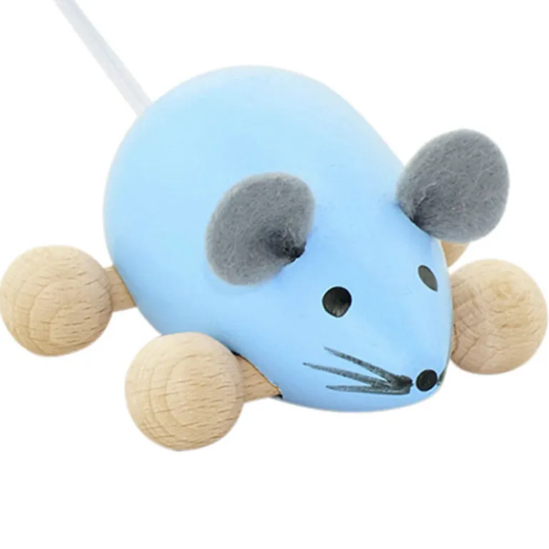 Wooden Push Along Mouse - Dante