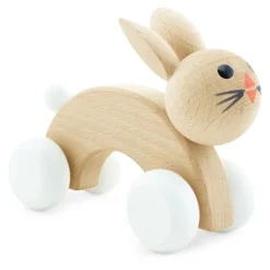 Wooden Push Along Rabbit - Cotton Tail