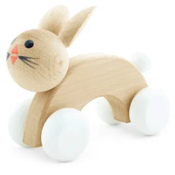 Wooden Push Along Rabbit - Cotton Tail