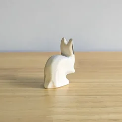 Wooden Rabbit - Nuzzling