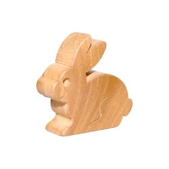Wooden Rabbit Figure