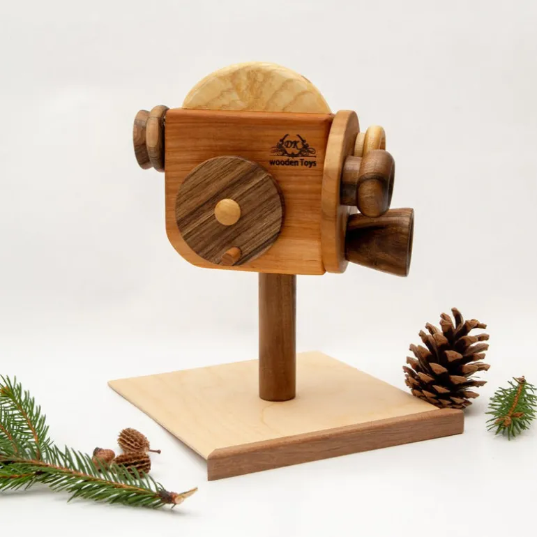 Wooden Retro Video Camera