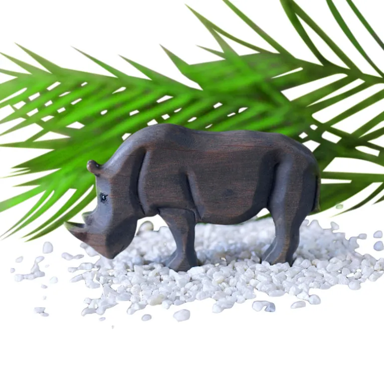 Wooden Rhino