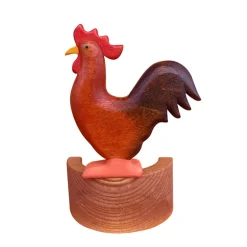 Wooden Rooster - Red