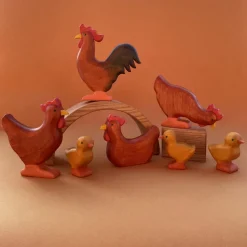 Wooden Rooster - Red