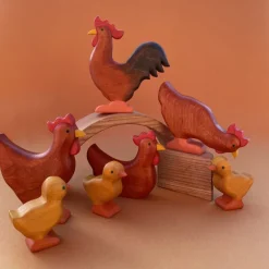Wooden Rooster - Red