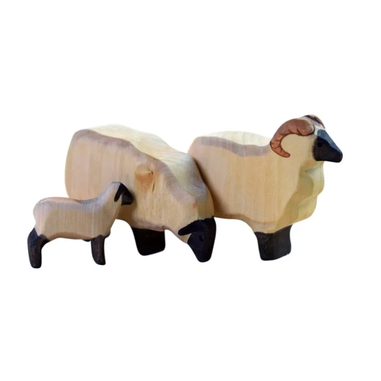 Wooden Running Lamb