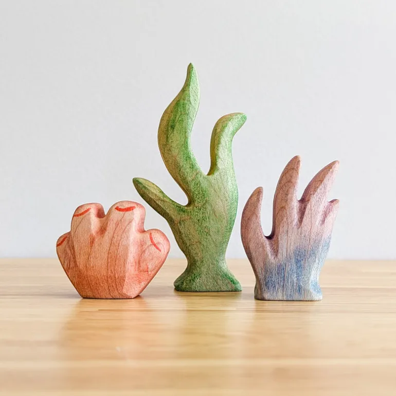 Wooden Seaweed Set Of 3