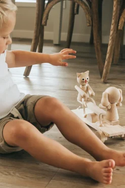 Wooden See Saw Pull Along - Carl & Coco