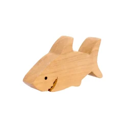 Wooden Shark Figure