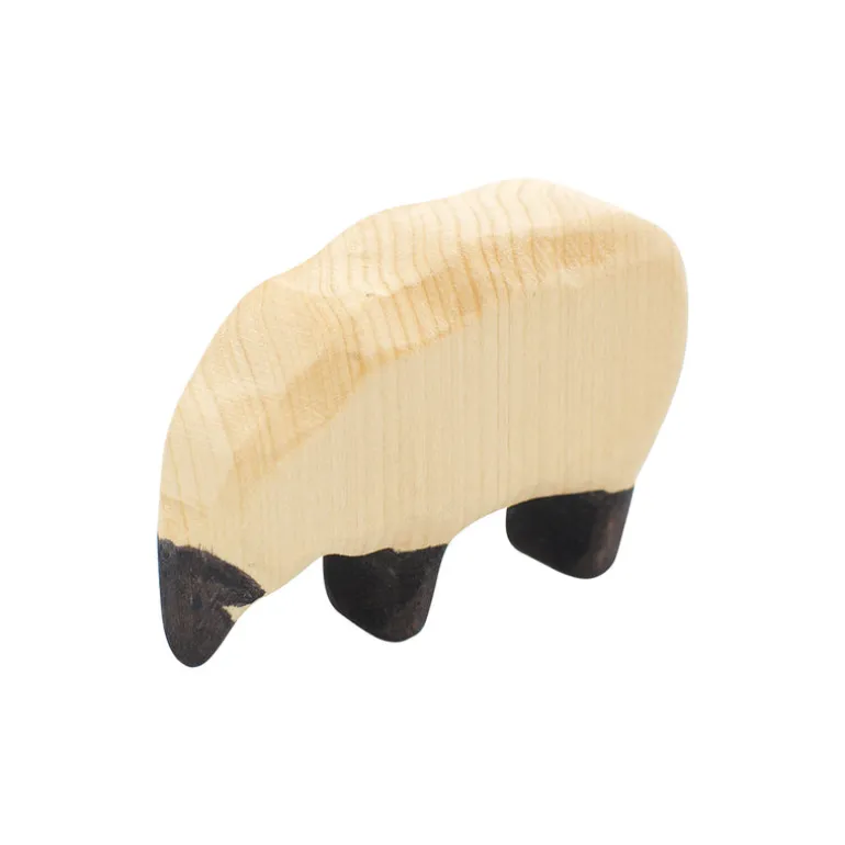 Wooden Sheep Eating