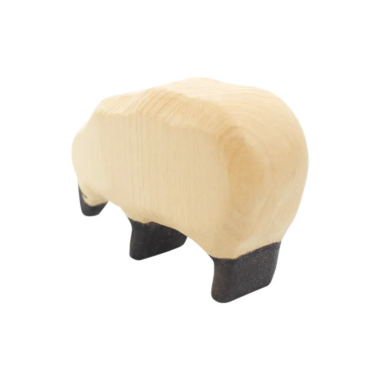Wooden Sheep Eating
