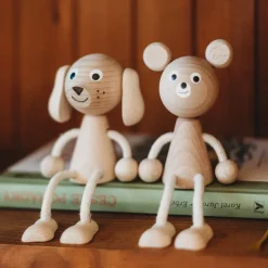 Wooden Sitting Bear - Sophie